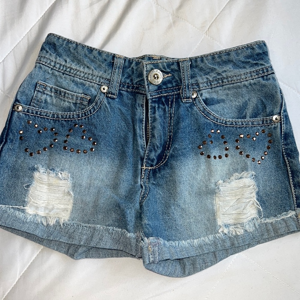 Girls Guess Jean Shorts